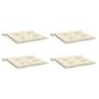 Voir la diapositive 3 : VIDAXL Coussins de chaise jardin lot de 4 creme 50x50x3cm tissu oxford
