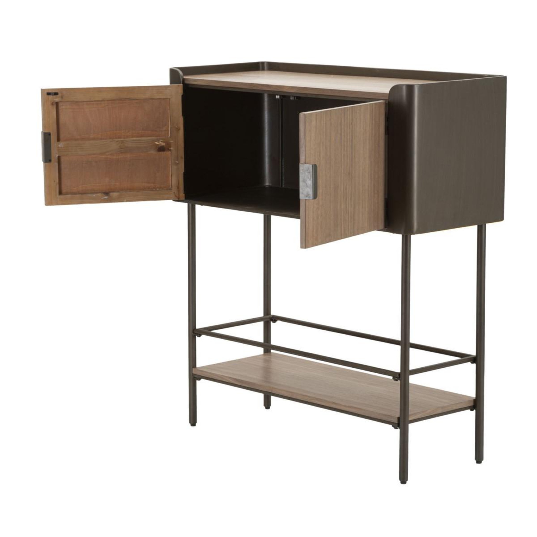 Voir la diapositive 3 : Paris Prix Console 2 portes en bois  toronto  110cm naturel