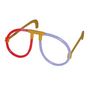 Voir la diapositive 1 : FUNNY FASHION Lunettes fluo glow in the dark