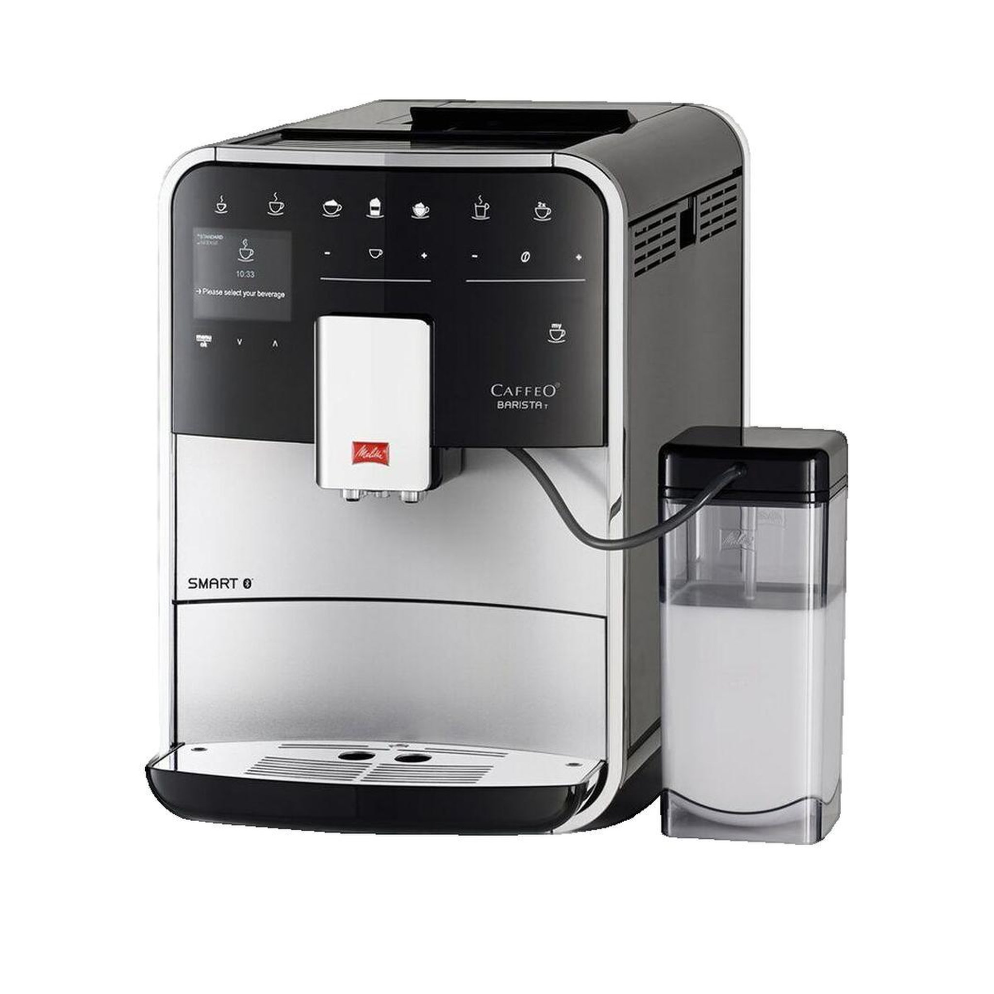 Voir la diapositive 2 : Melitta Machine à café Melitta Barista T Smart argent et noir