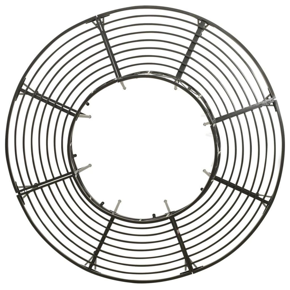 VIDAXL Banc circulaire de jardin 160 cm Acier