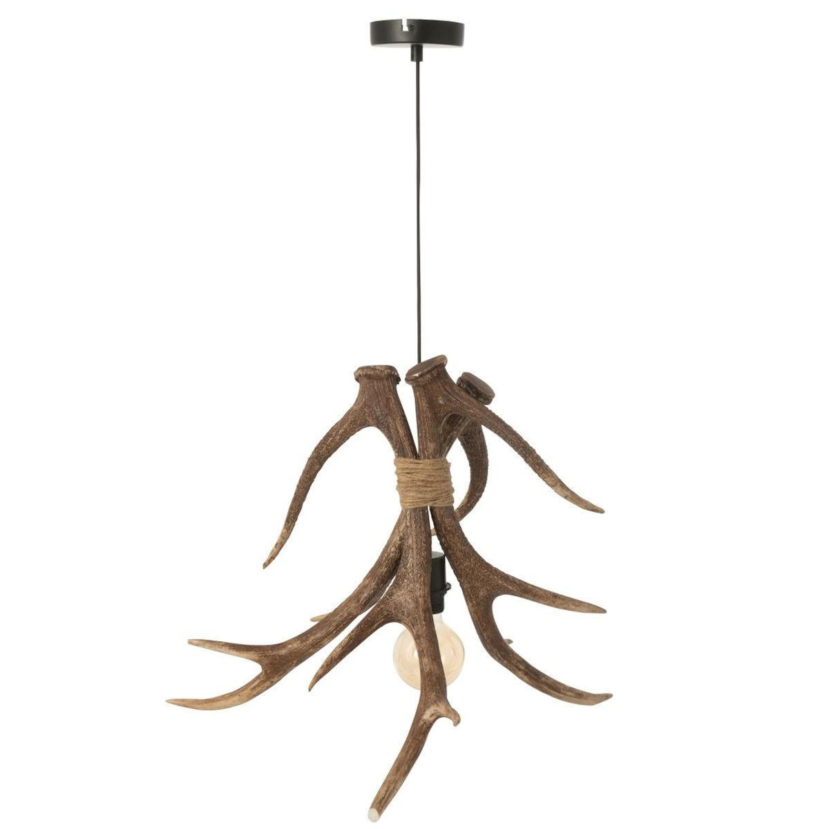 Paris Prix Lampe Suspension Branches  Antlers  56cm Marron