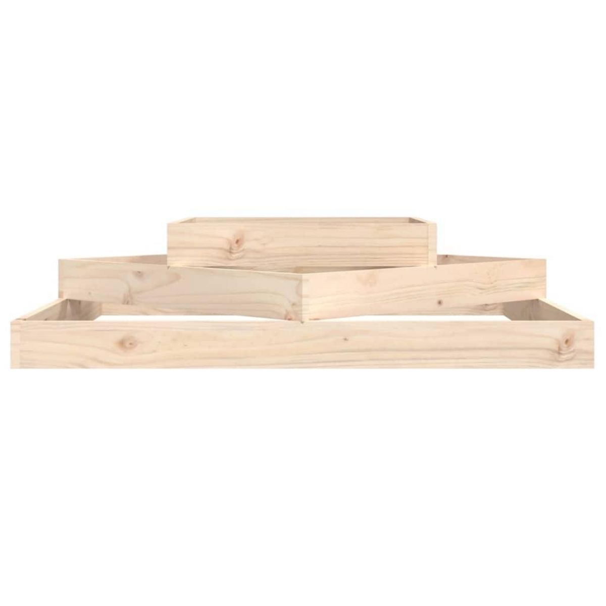 VIDAXL Jardiniere 112x112x27 cm Bois massif de pin