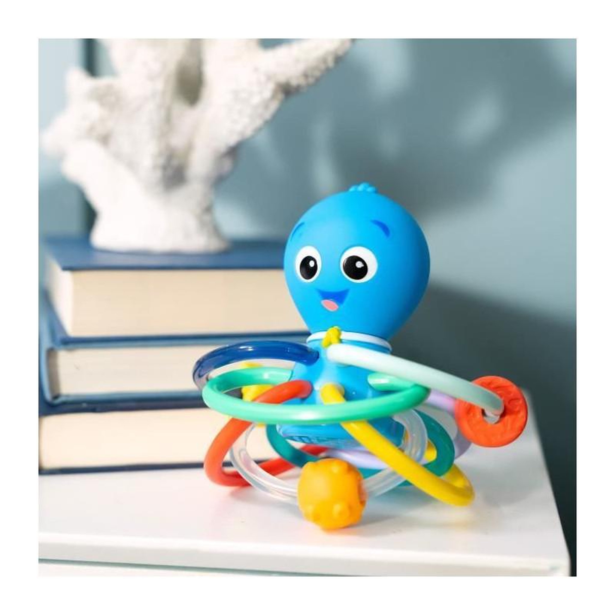 Voir la diapositive 3 : BABY EINSTEIN BABY EINSTEIN Ocean Explorers Opus' Shake & Soothe Anneaux de Dentitions, jouet et hochet, des la naissance