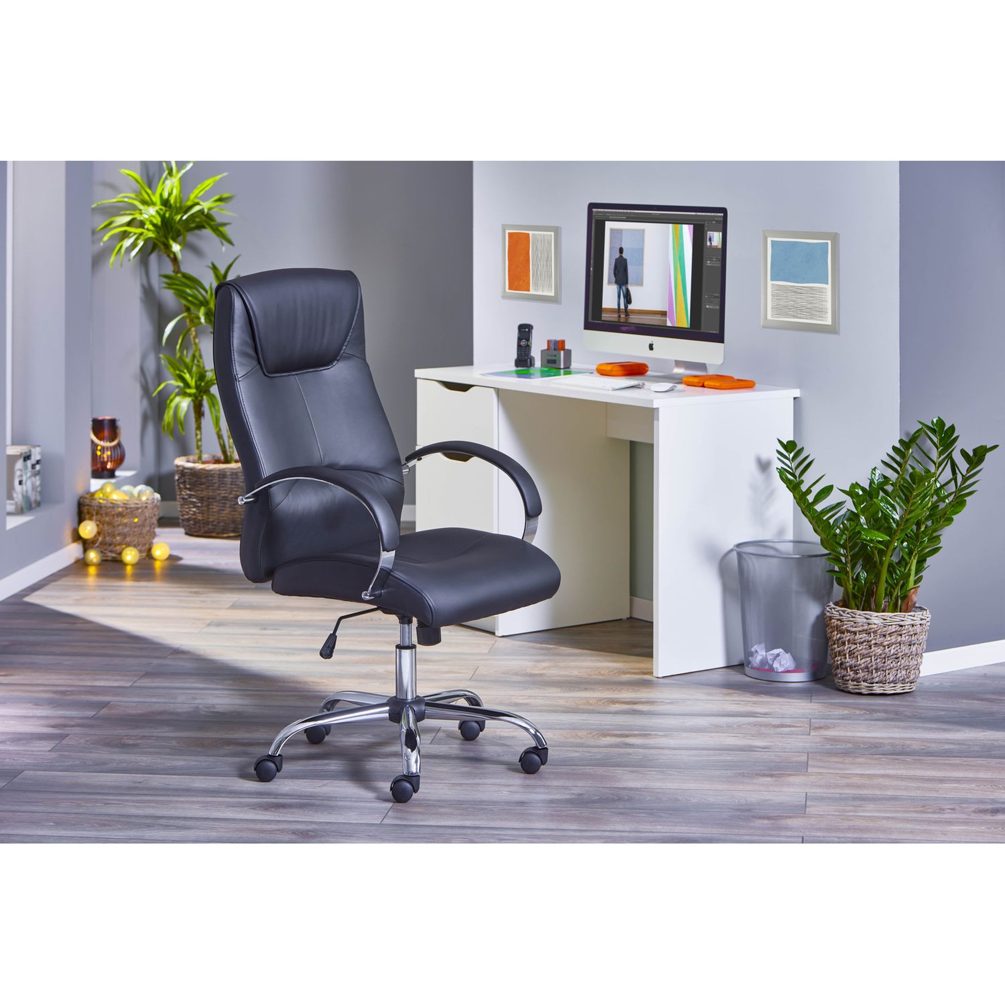 Voir la diapositive 8 : Fauteuil de bureau pivotant ajustable en hauteur ULTIMO