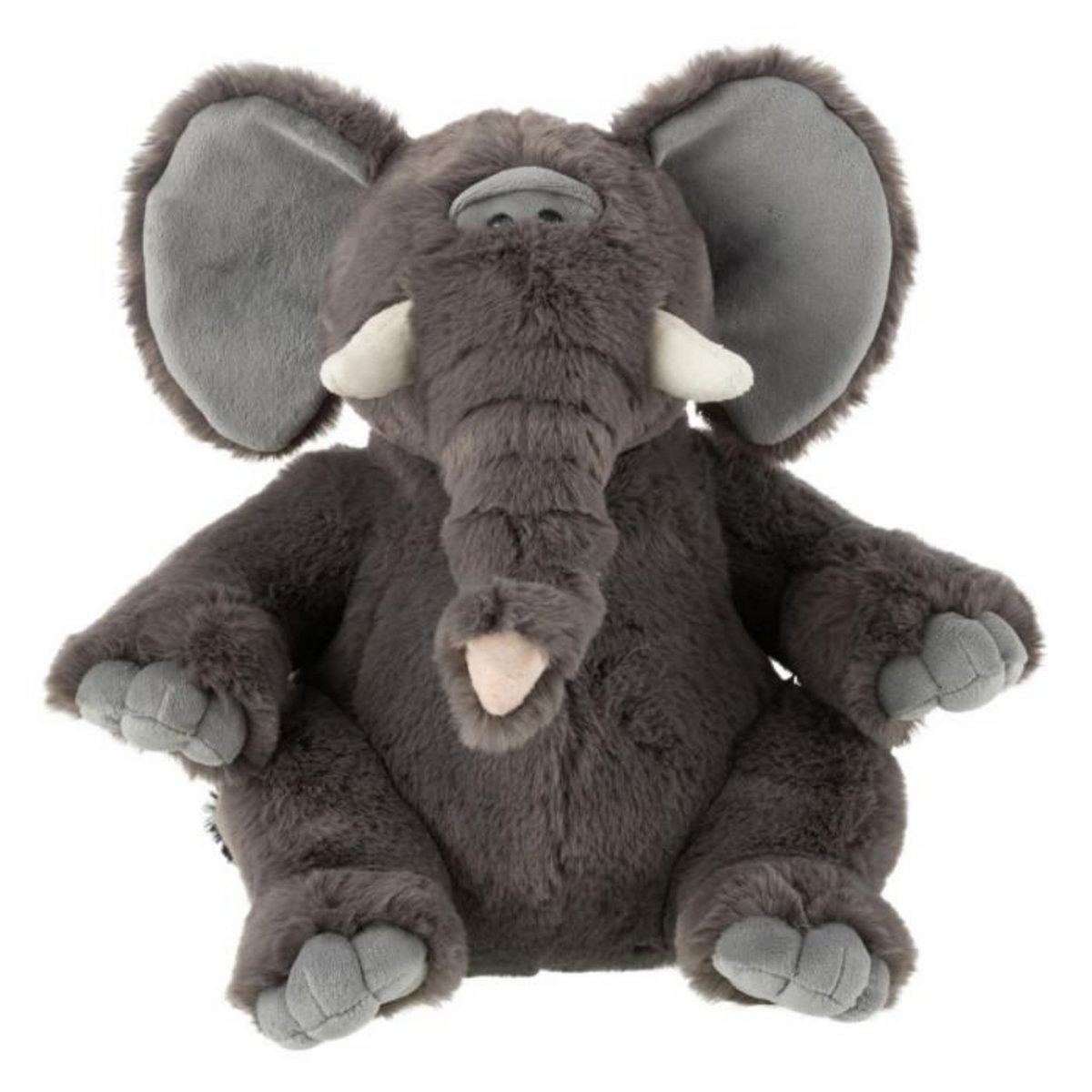 Paris Prix Peluche Éléphant  Trompe  30cm Gris