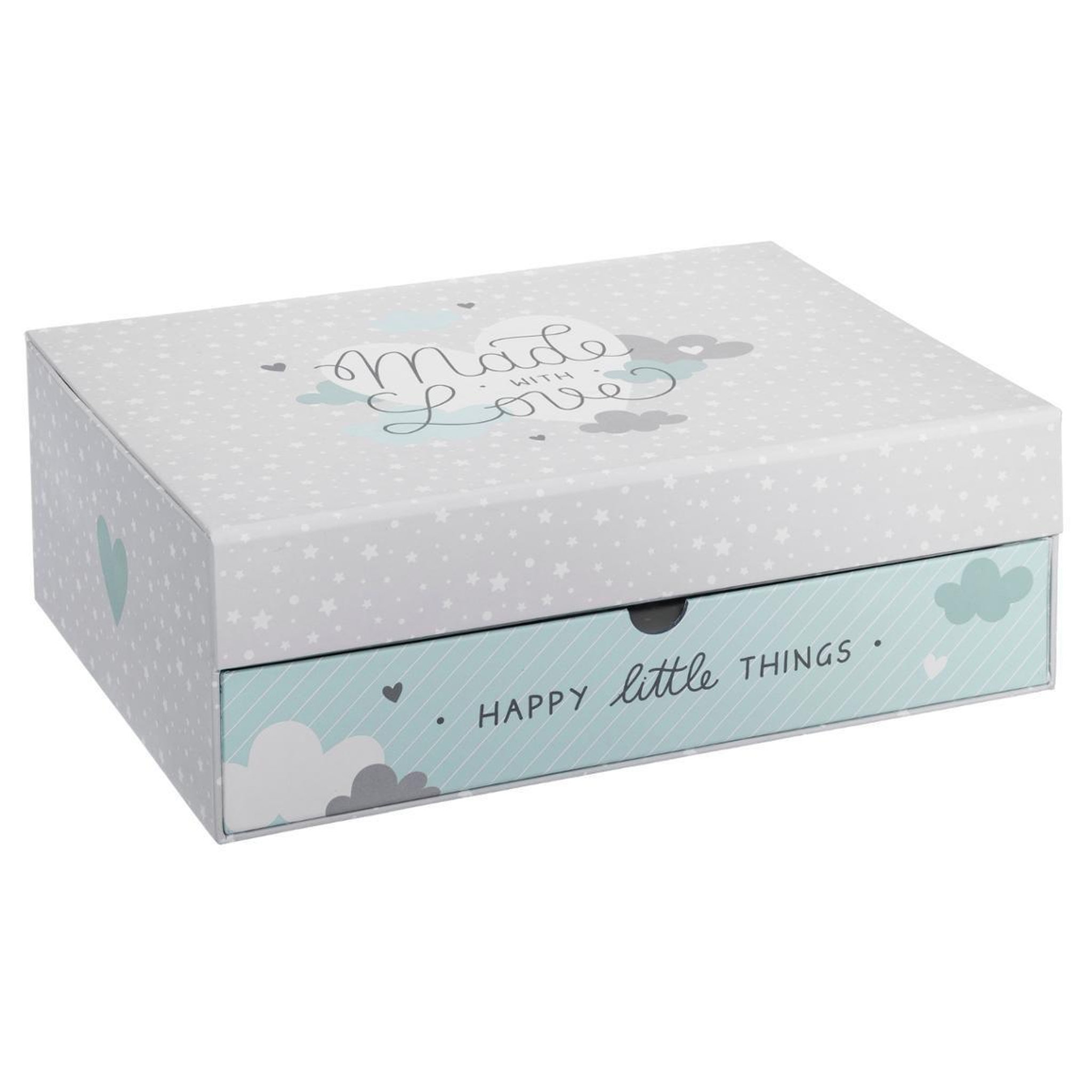 Atmosphera Kids Coffret Cadeaux Enfant 3 Pièces  Love  28cm Bleu