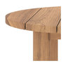 Voir la diapositive 6 : Rendez vous déco Table basse ronde de jardin en bois de teck massif D80 cm-Aurland