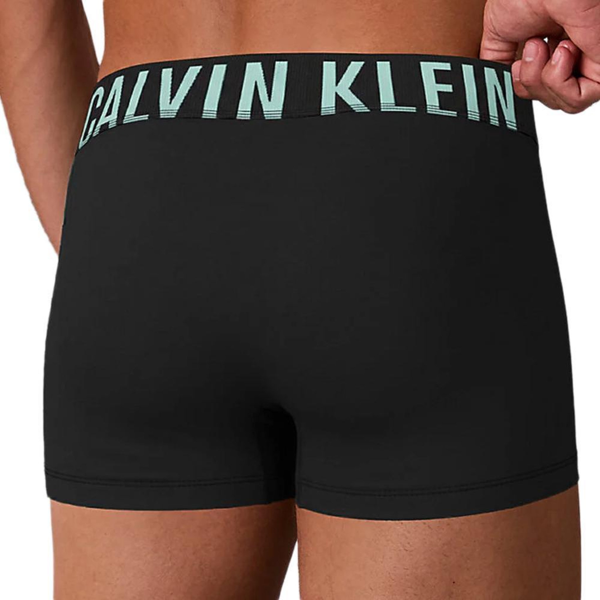 Voir la diapositive 5 : CALVIN KLEIN JEANS X3 Boxers Noir/Bleu Homme Calvin Klein Jeans Trunk 3