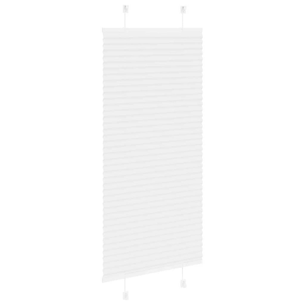 VIDAXL Store plisse blanc 55x100 cm largeur du tissu 54,4 cm polyester