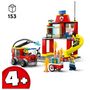 Voir la diapositive 4 : LEGO City 60375 La caserne et le camion de pompier, Jouet avec Véhicule d&rsquo;Urgence, Jouet Éducatif