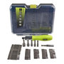 Voir la diapositive 2 : Ryobi Coffret RYOBI 59 accessoires de vissage-boulonnage avec tournevis à cliquet RAK59SD