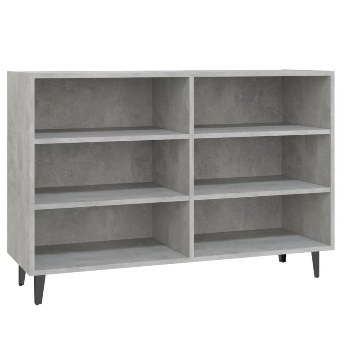 VIDAXL Buffet gris beton 103,5x35x70 cm bois d'ingenierie