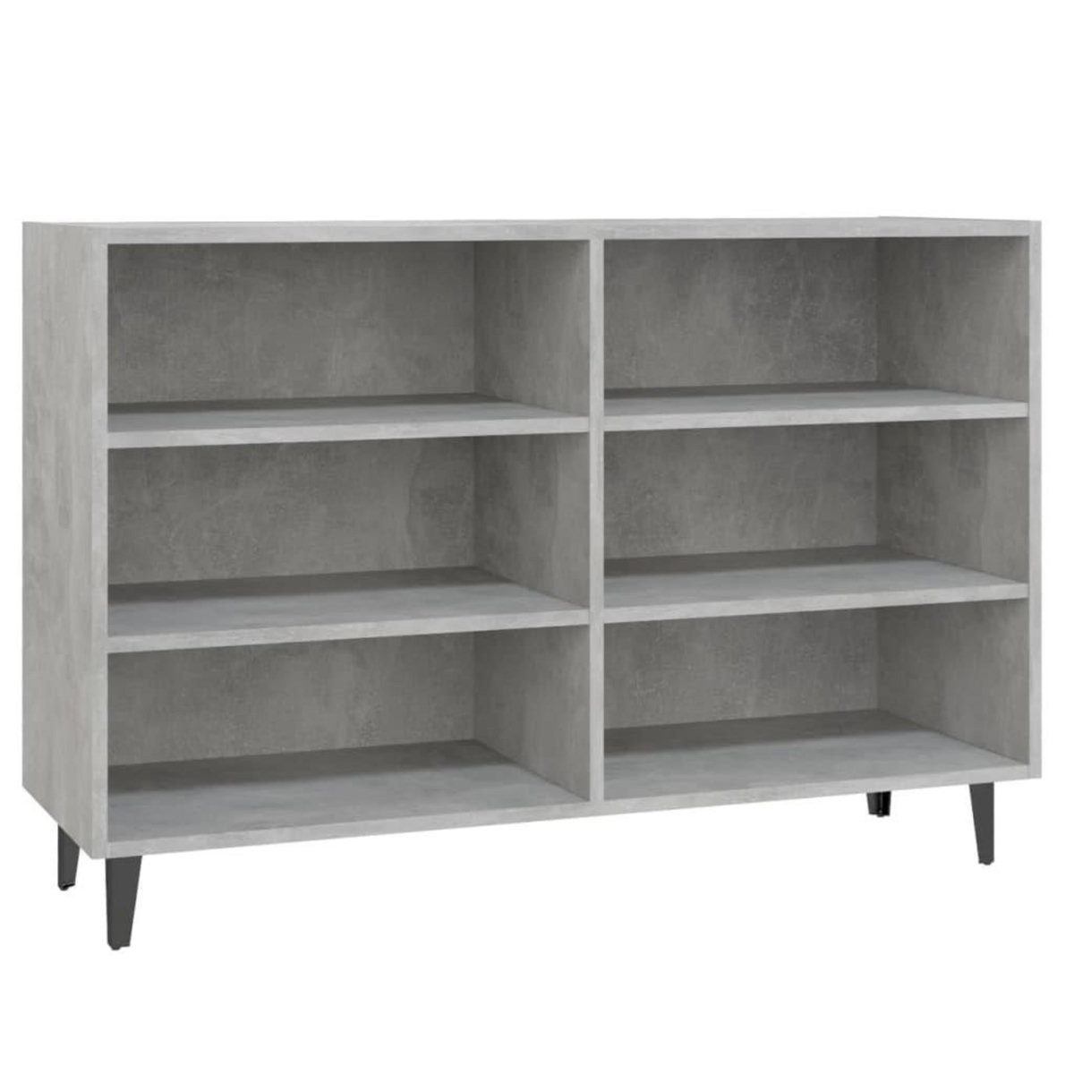 VIDAXL Buffet gris beton 103,5x35x70 cm bois d'ingenierie