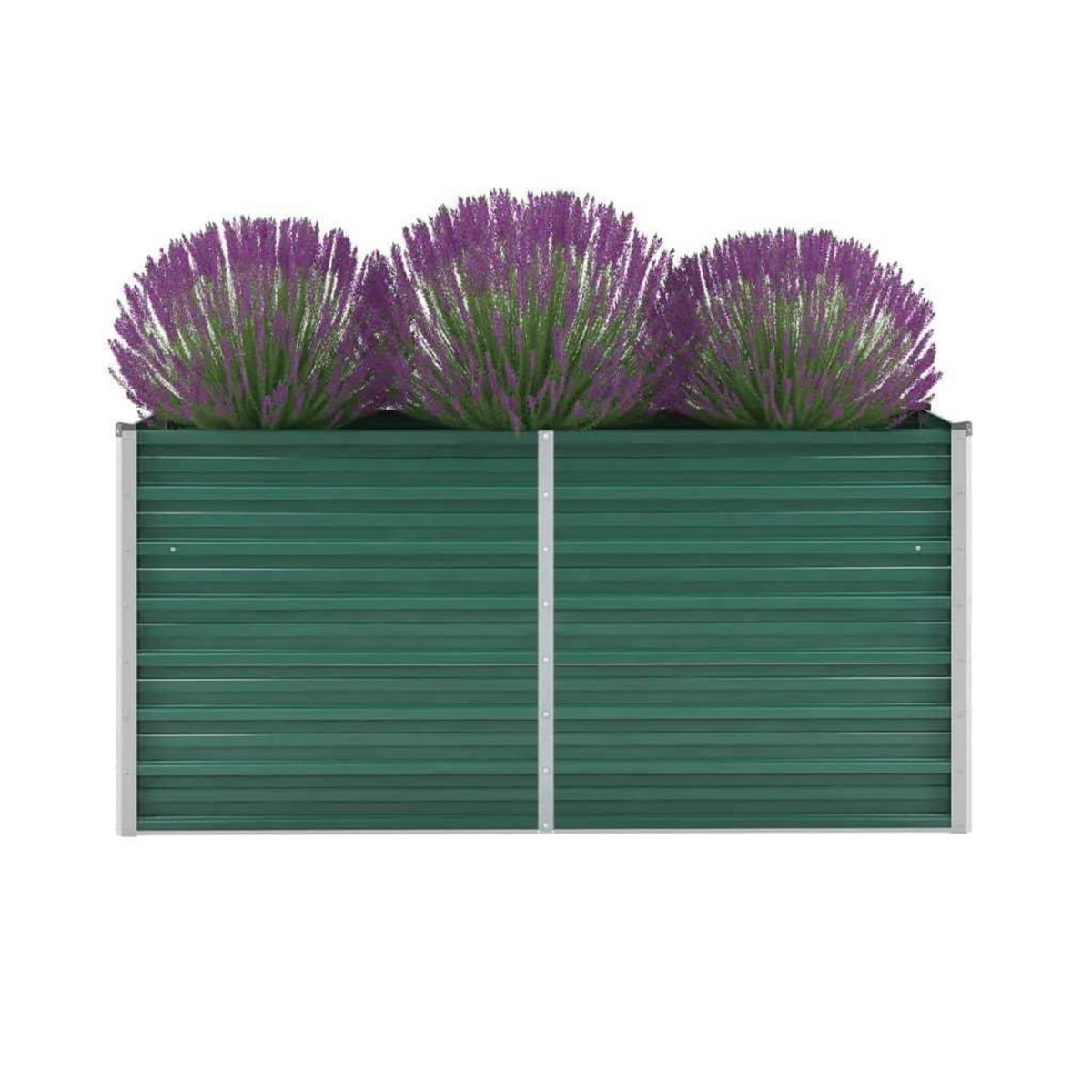 VIDAXL Lit sureleve de jardin Acier galvanise 160x40x77 cm Vert