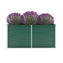 Voir la diapositive 1 : VIDAXL Lit sureleve de jardin Acier galvanise 160x40x77 cm Vert
