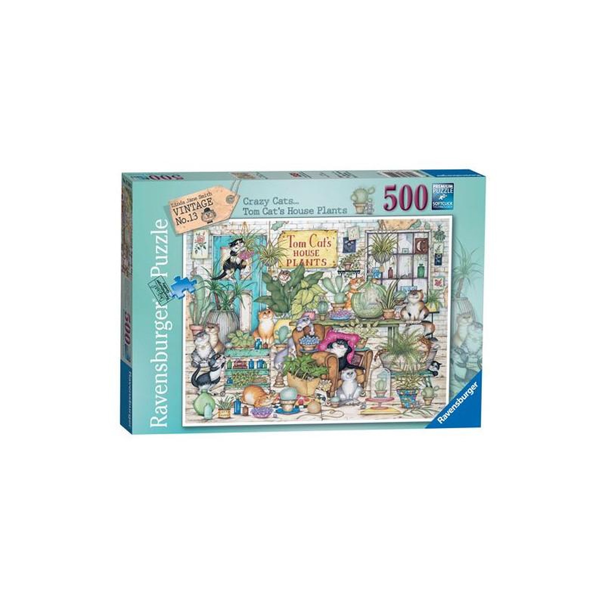 RAVENSBURGER Puzzle adulte 500 pièces Tom Cat’s House Plants intérieur maison plantes décor – Ravensburger
