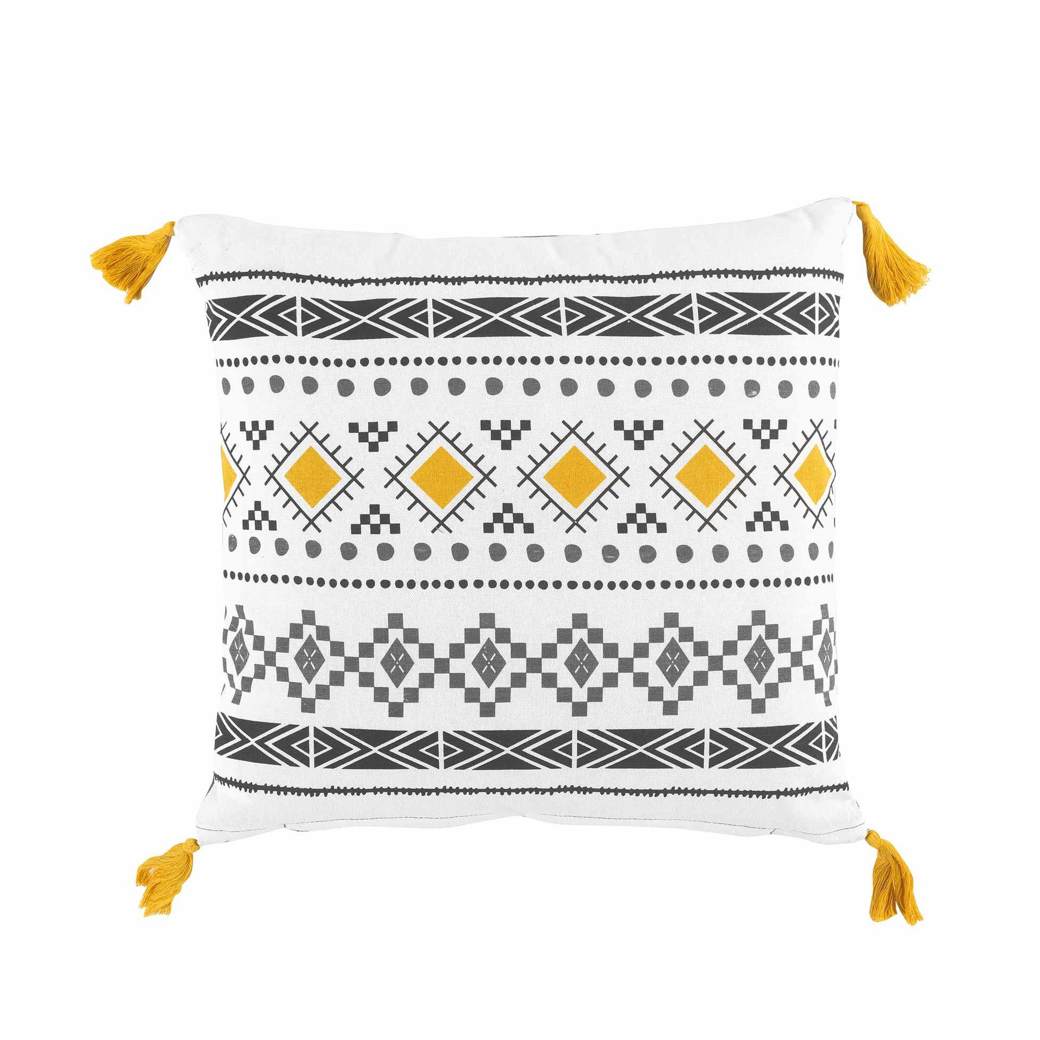 Eden Coussin 40 x 40 cm talismania blanc