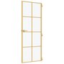 Voir la diapositive 5 : VIDAXL Porte interieure mince dore 83x201,5 cm verre trempe aluminium
