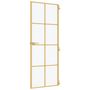 Voir la diapositive 5 : VIDAXL Porte interieure mince dore 83x201,5 cm verre trempe aluminium