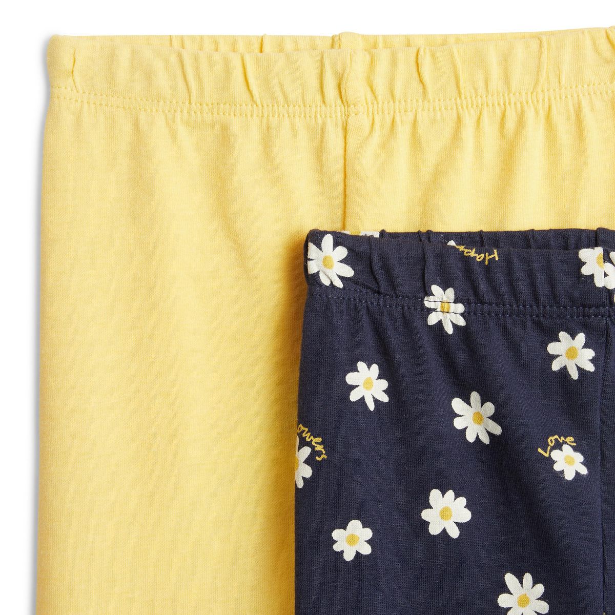 IN EXTENSO Lot de 2 leggings fleurs bébé fille