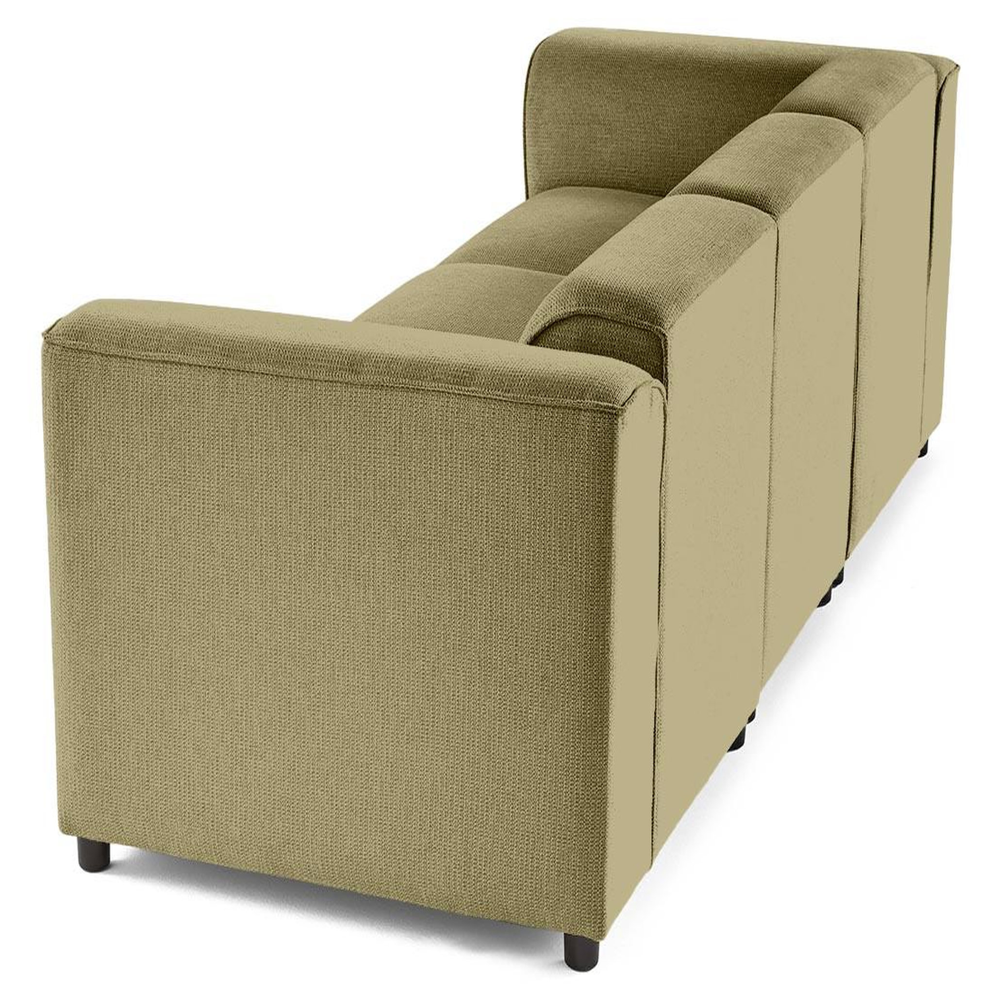 Voir la diapositive 6 : LISA DESIGN Suaro - canapé modulable 3 places en tissu texturé