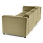 Voir la diapositive 6 : LISA DESIGN Suaro - canapé modulable 3 places en tissu texturé