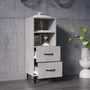 Voir la diapositive 3 : VIDAXL Buffet Gris beton 34,5x34x90 cm Bois d'ingenierie