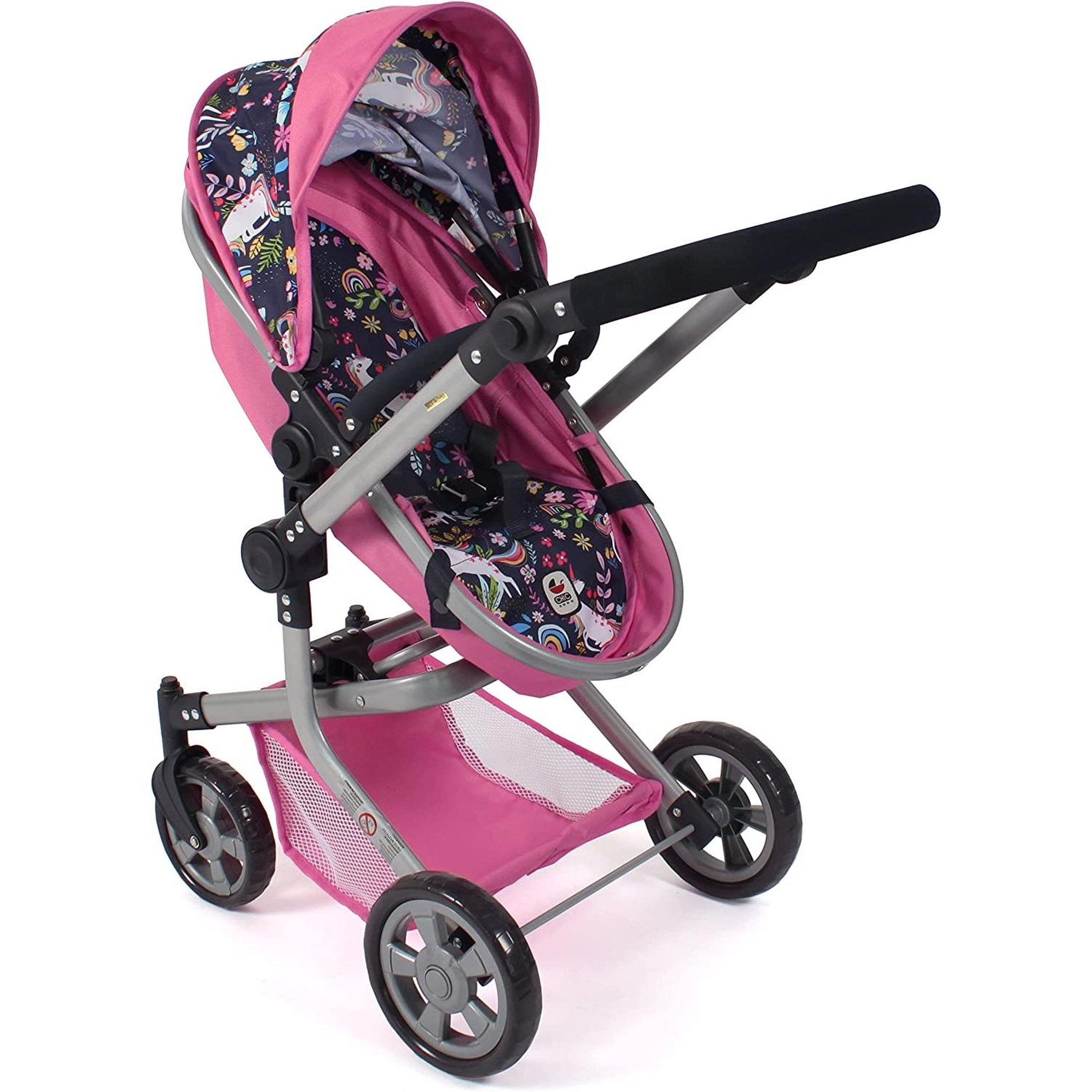 Voir la diapositive 3 : BAYER CHIC 2000 Poussette combinée 2 en 1 Mika Licorne pour poupée