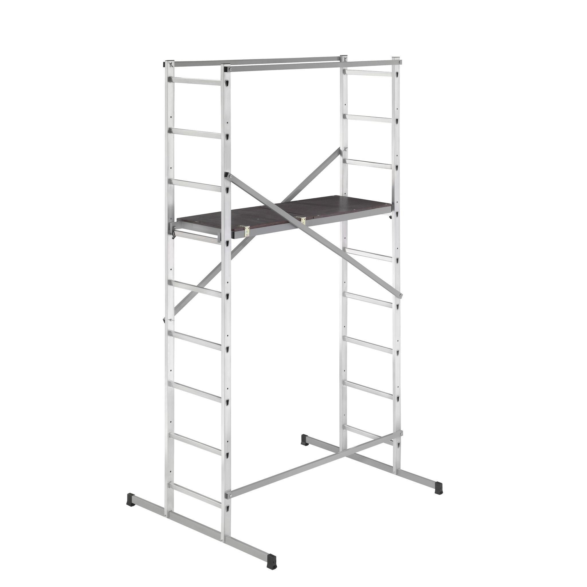 HAILO Echafaudage roulant d'escalier 4m en aluminium - HOBBYSTEP H4