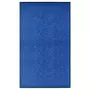 VIDAXL Paillasson lavable Bleu 90x150 cm