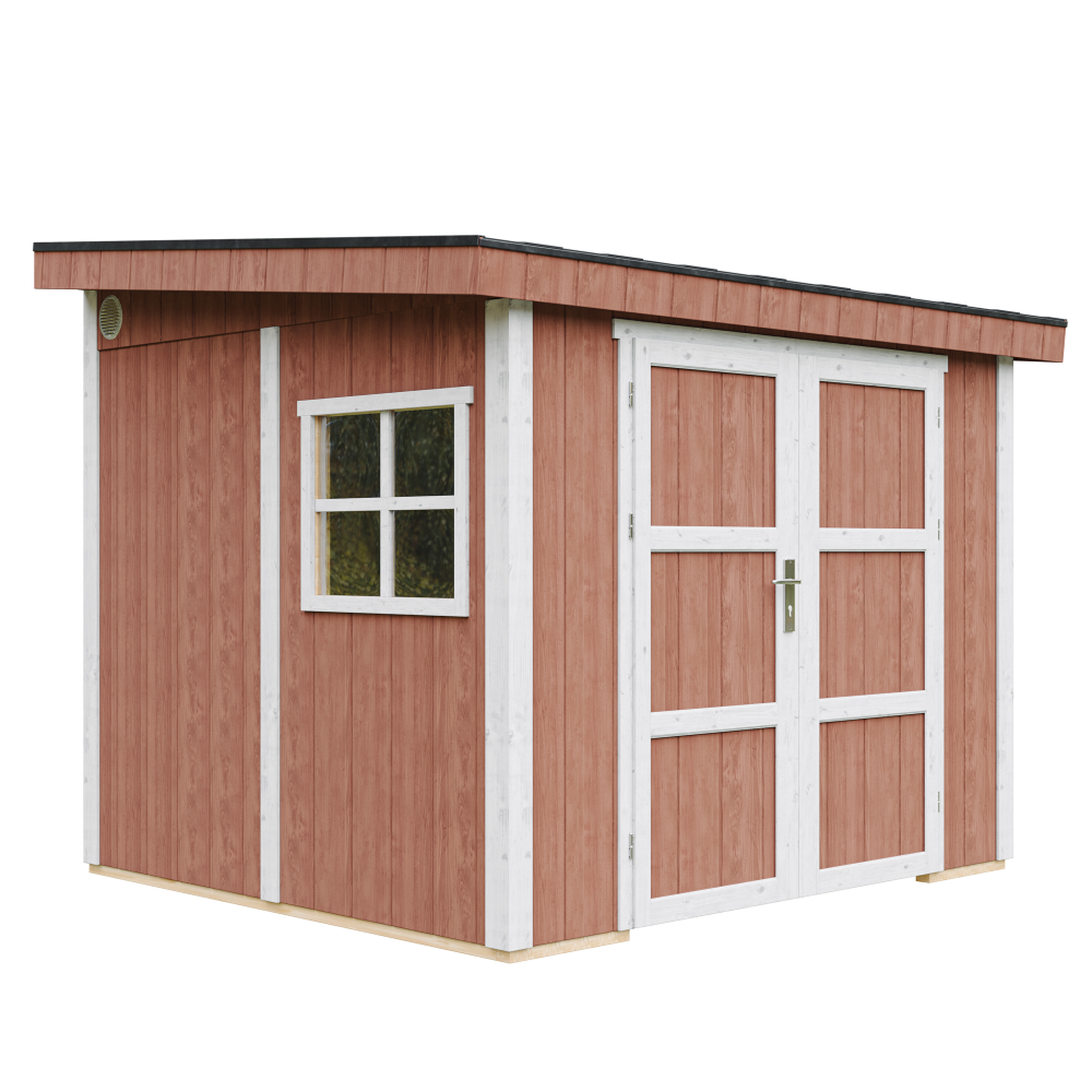 Voir la diapositive 2 : TIMBELA Abri de jardin qualité premium 5,9 m² 231x248x294 cm sans plancher et paroi latérale m938b