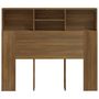 Voir la diapositive 5 : VIDAXL Armoire de tete de lit Chene marron 120x19x103,5 cm