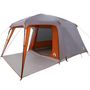 Voir la diapositive 4 : VIDAXL Tente de camping avec dome porche 5 personnes gris et orange
