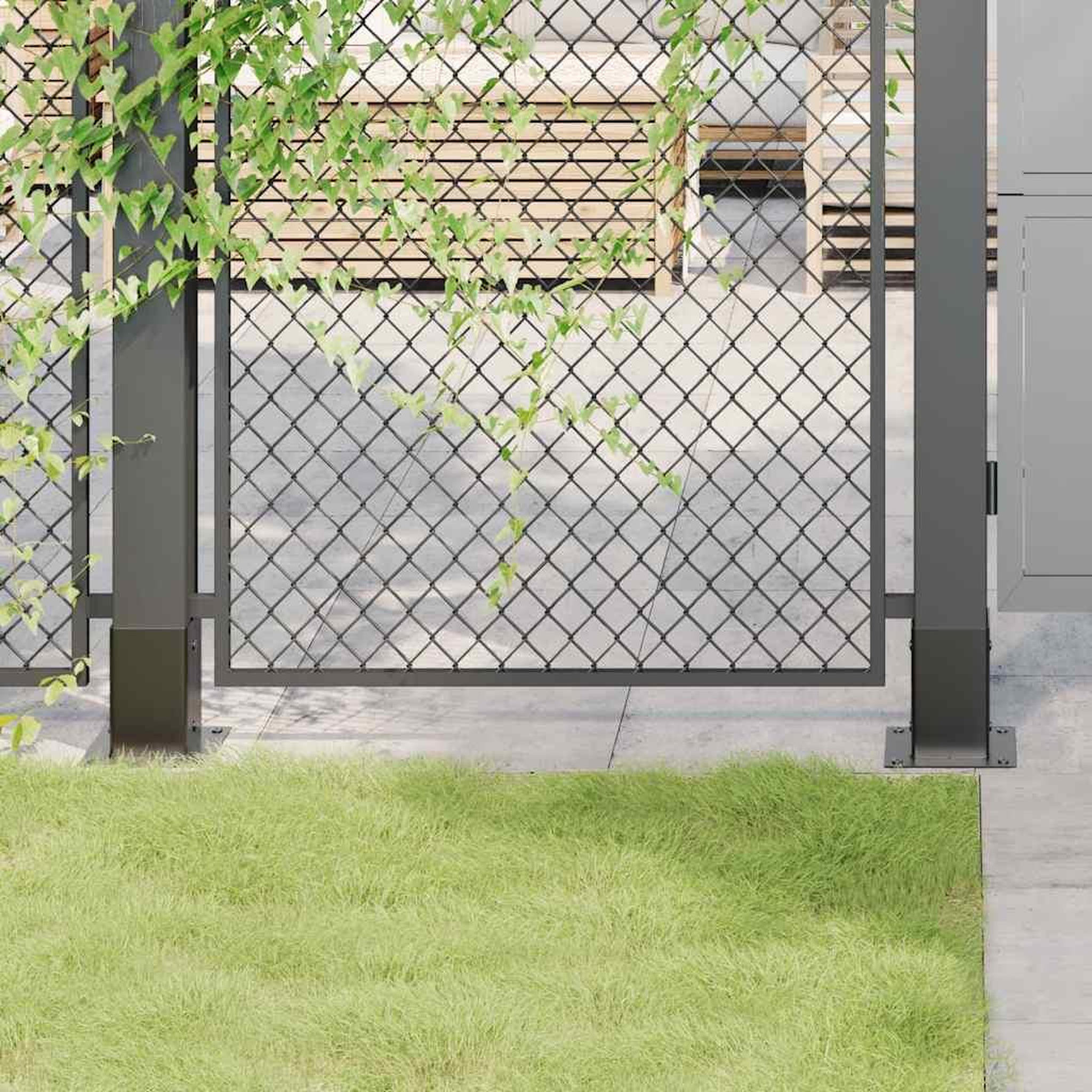 VIDAXL Bases de poteau carrees 4 pcs anthracite 81x81 mm