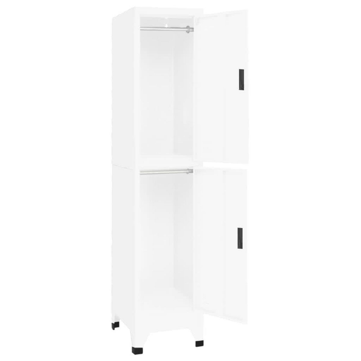 VIDAXL Armoire a casiers Blanc 38x45x180 cm Acier