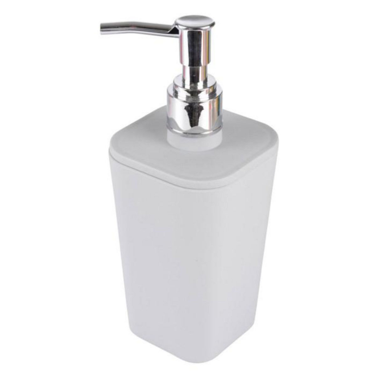 Paris Prix Distributeur de Savon Soft Touch  Vitamine II  17cm Gris Clair