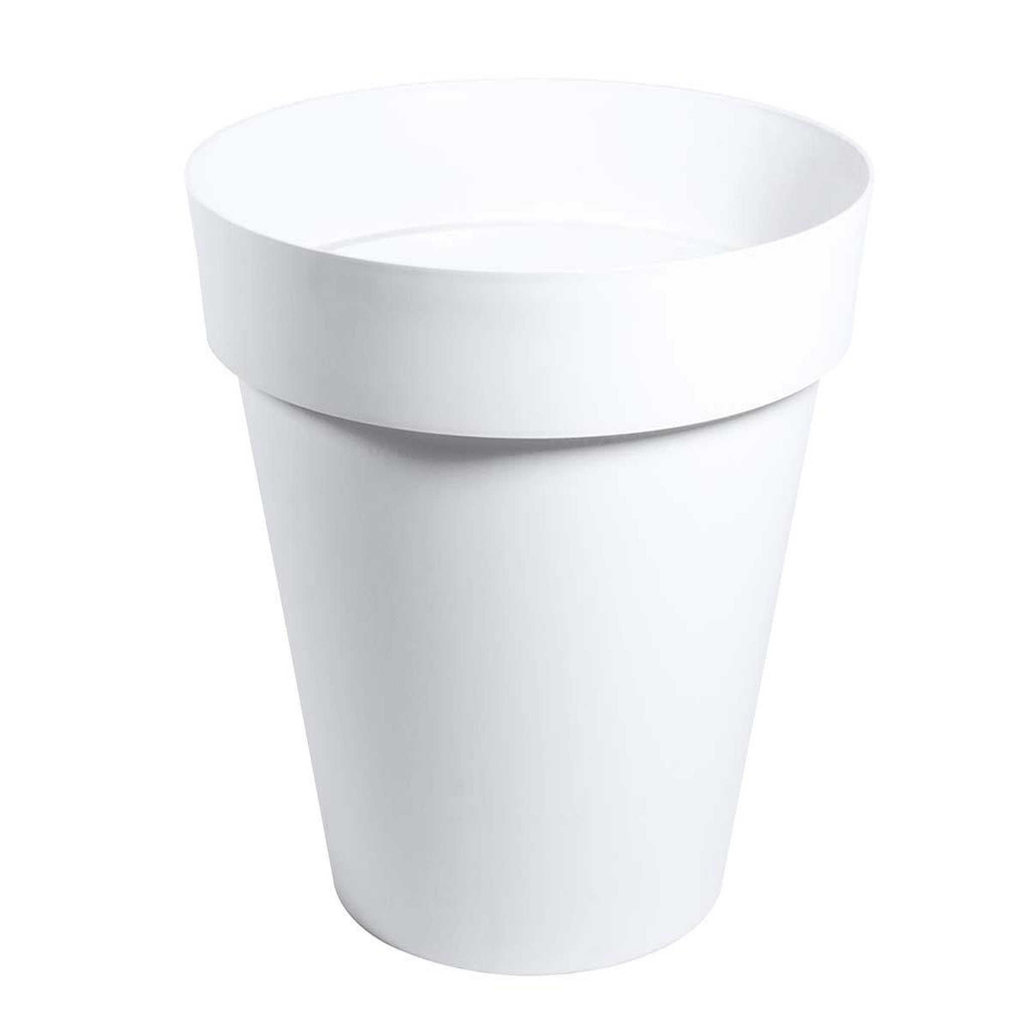 Voir la diapositive 1 : Eda Pot de fleur rond Toscane Ø 80 x H.66 cm - Blanc - Eda