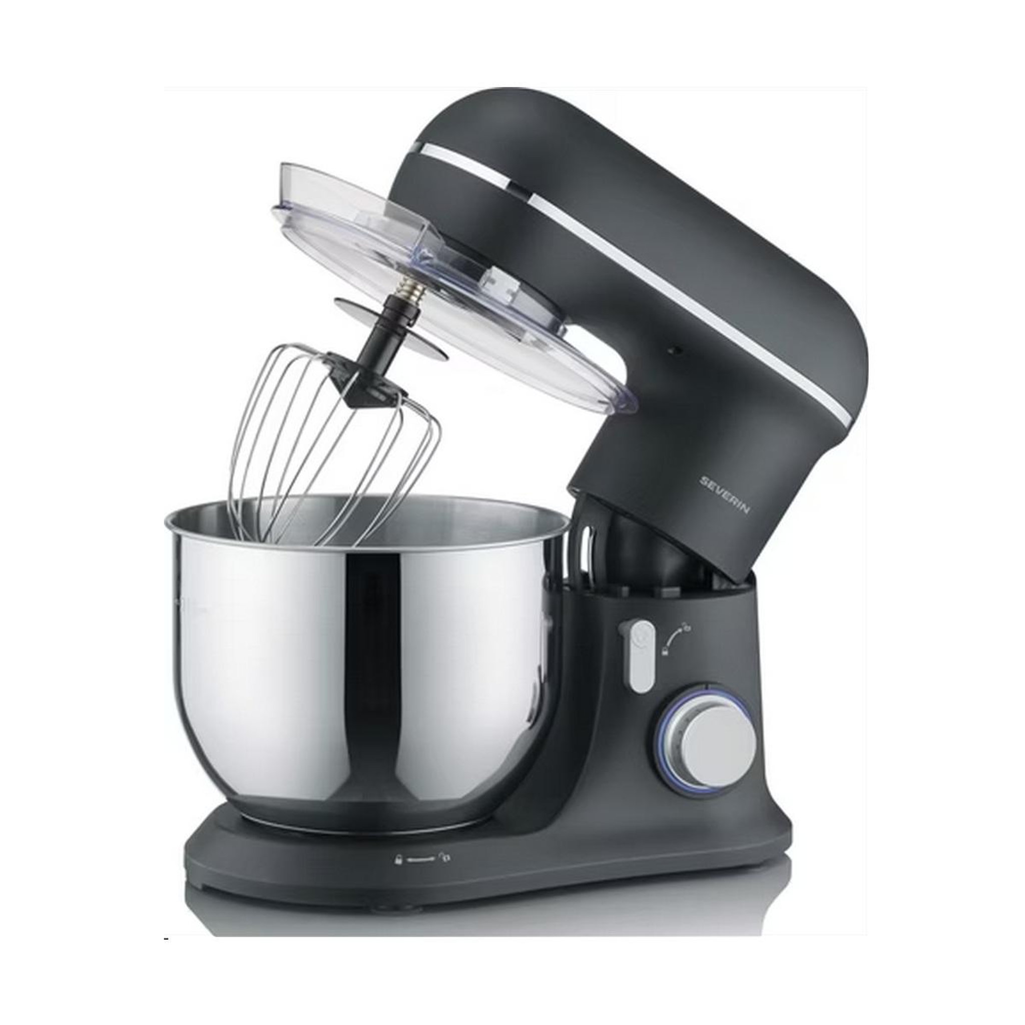 Voir la diapositive 2 : SEVERIN Robot pétrin 5.3l 1200w noir mat - km3899