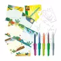 SES Creative Feutres aérographes : Blow airbrush pens : Dinosaures à changement de couleur magique