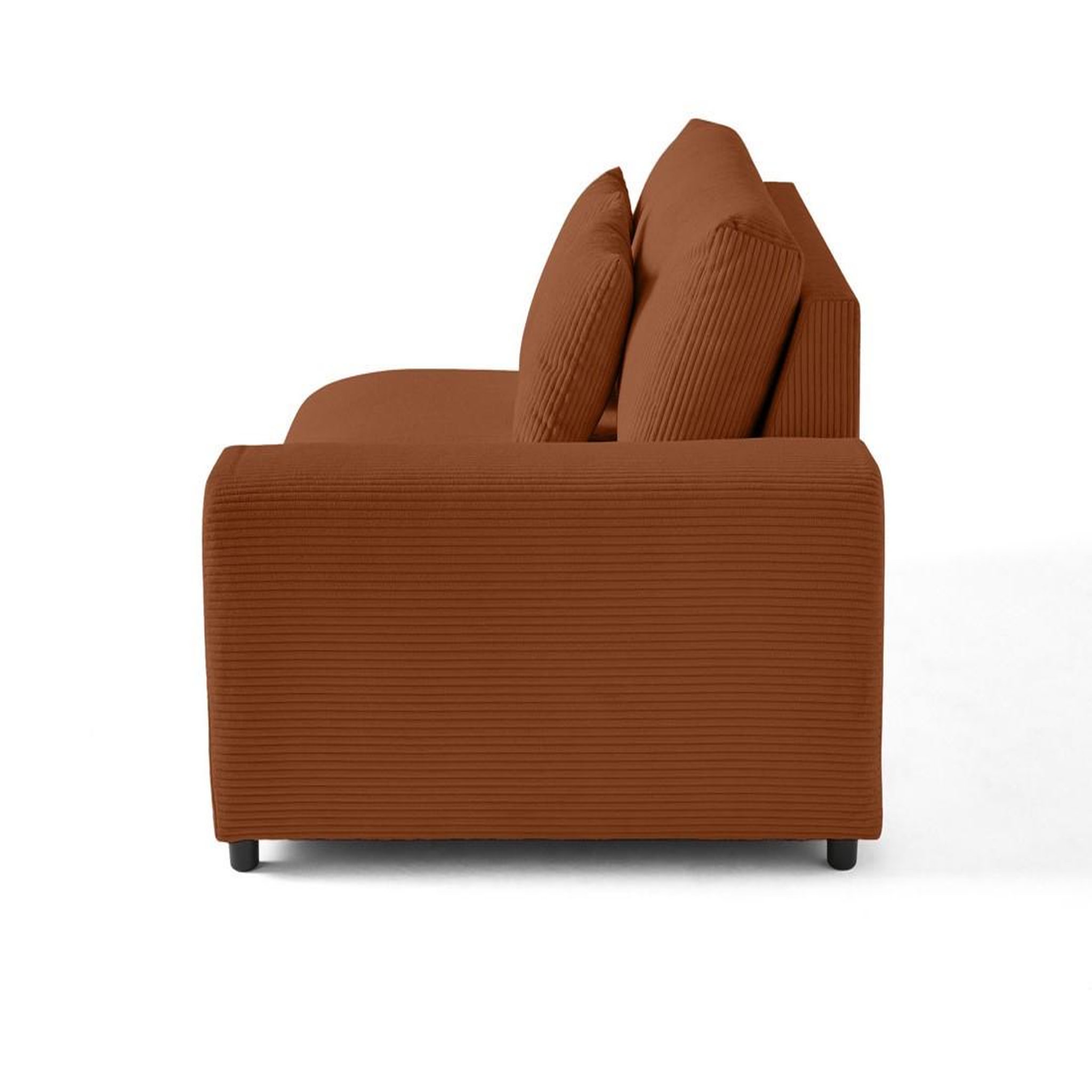 Voir la diapositive 3 : BEST MOBILIER Garance - module d'assise 2 places avec accoudoir droit - en velours côtelé