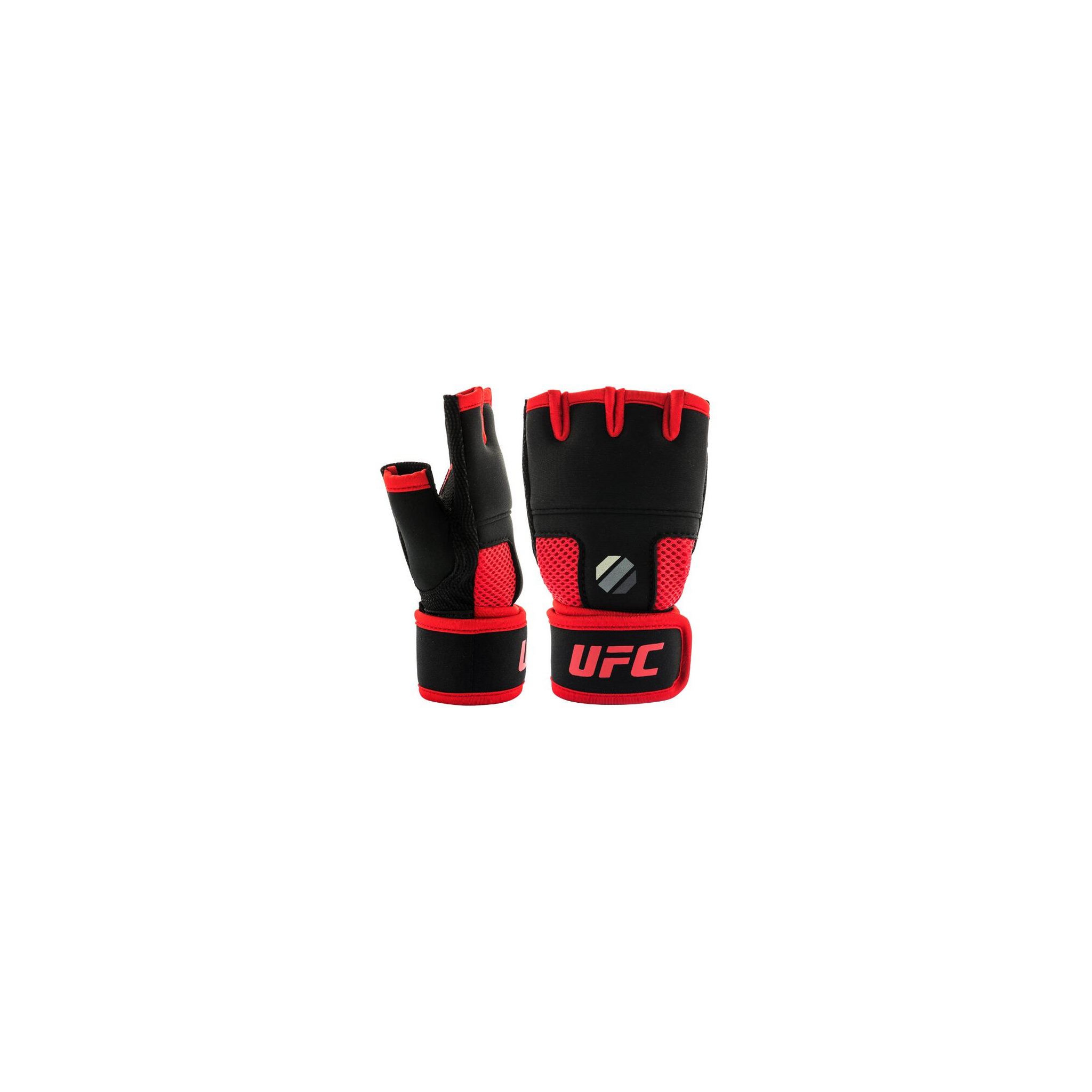Voir la diapositive 2 : UFC Mitaines sous gant Gel - UFC - Noir et rouge - Taille S/M