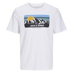 Jack & Jones T-Shirt  Homme Jack & Jones Peak Neck. Coloris disponibles : Blanc