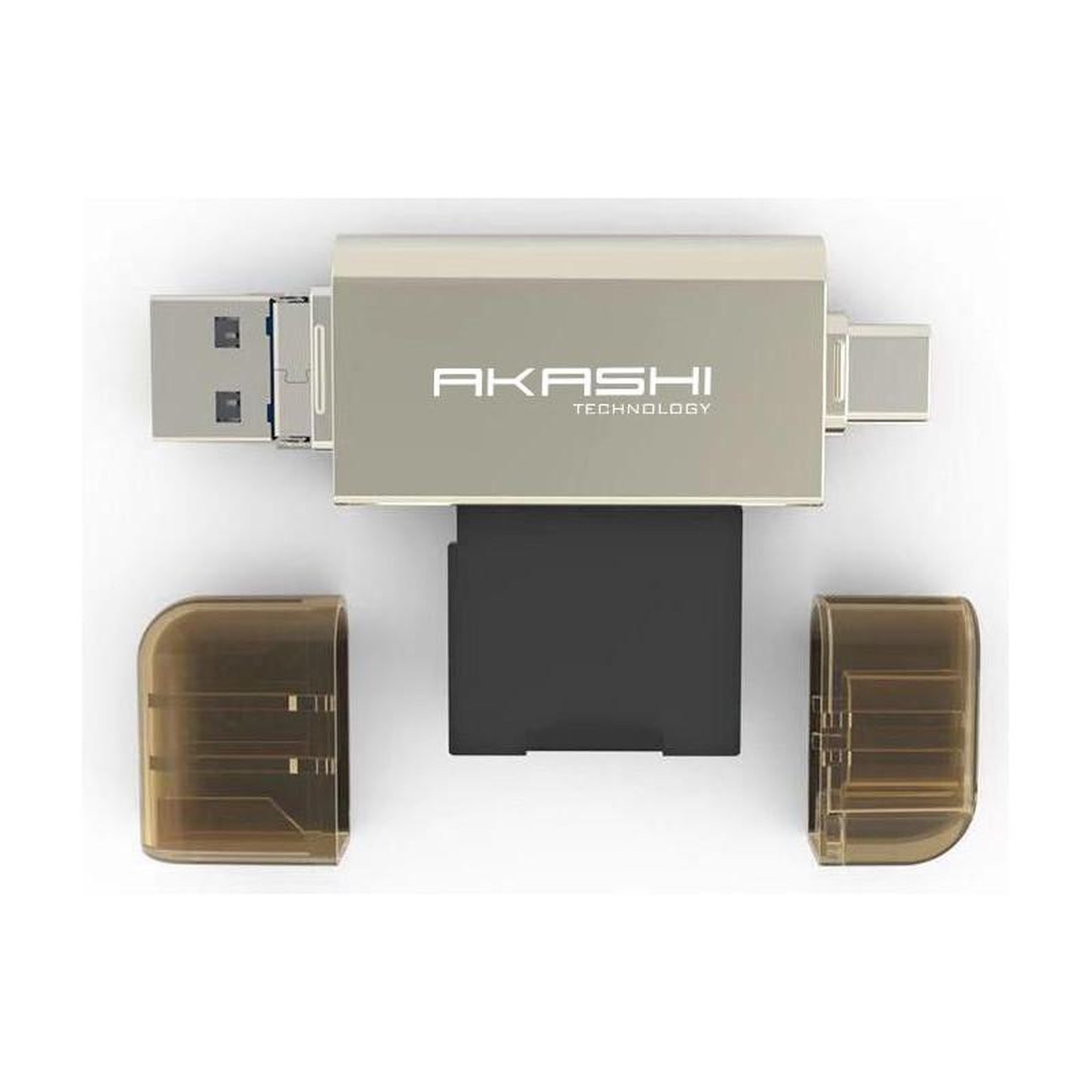 Voir la diapositive 2 : Akashi Lecteur carte SD / Micro SD 3 en 1 AKASHI ALTSDREADER 3 IN 1