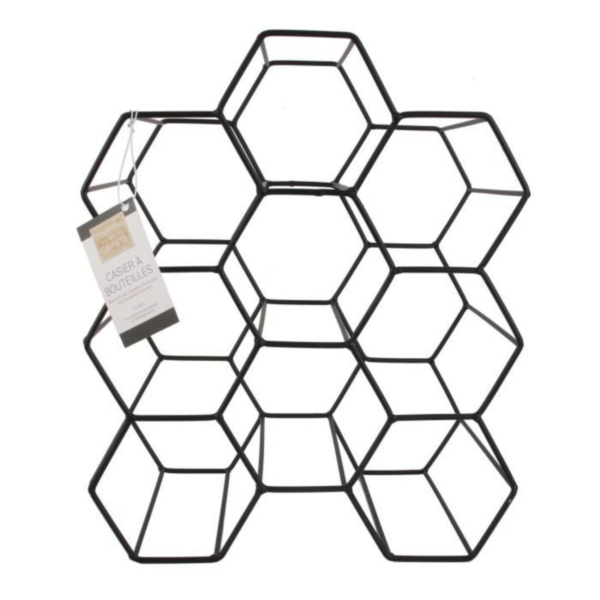 Paris Prix Range-Bouteilles 9 Cases  Vino  35cm Noir