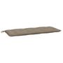 Voir la diapositive 2 : VIDAXL Coussin de banc de jardin taupe 120x50x7 cm tissu oxford
