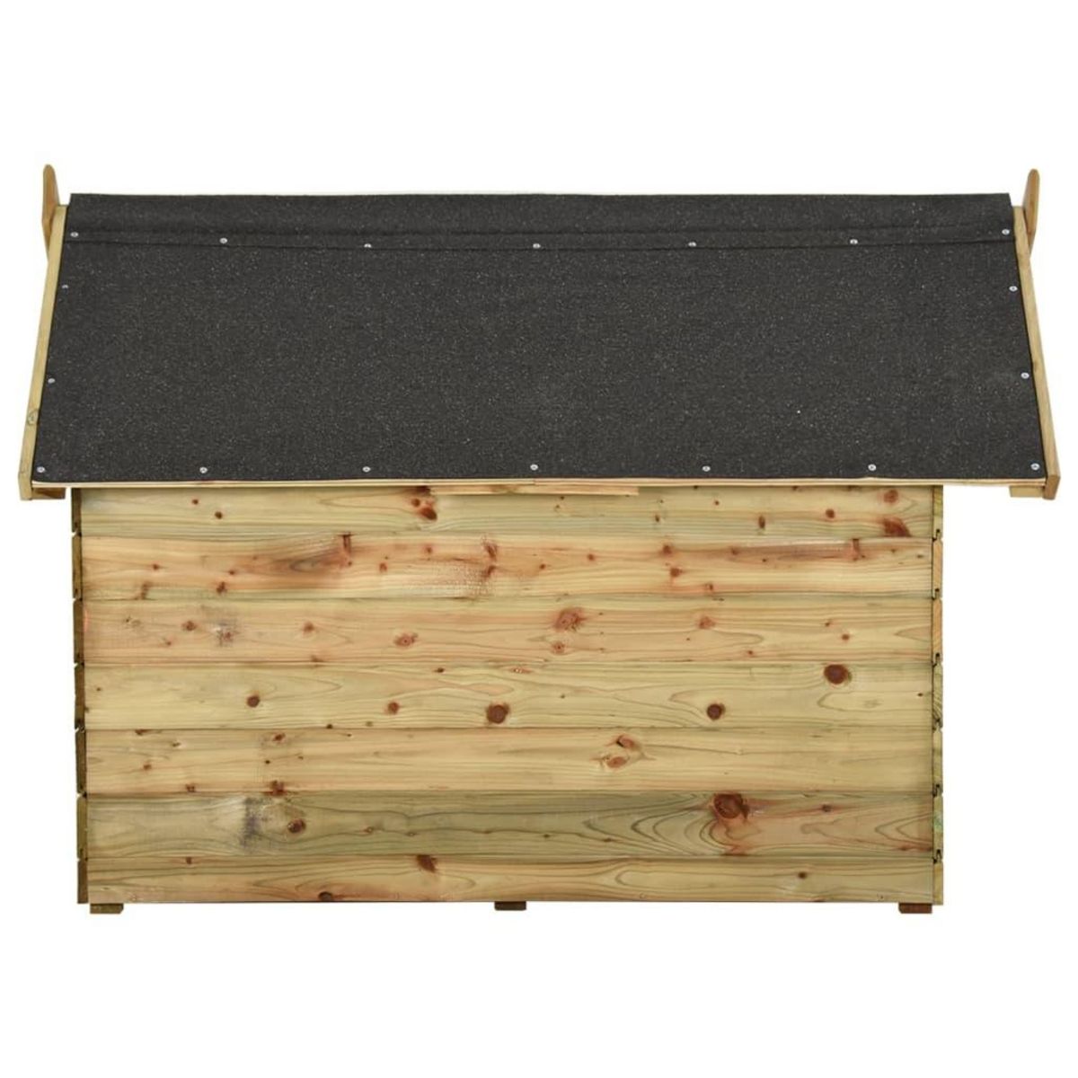 VIDAXL Niche de jardin avec toit ouvrant en bois de pin impregne