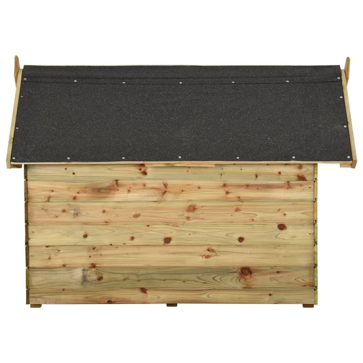 VIDAXL Niche de jardin avec toit ouvrant en bois de pin impregne