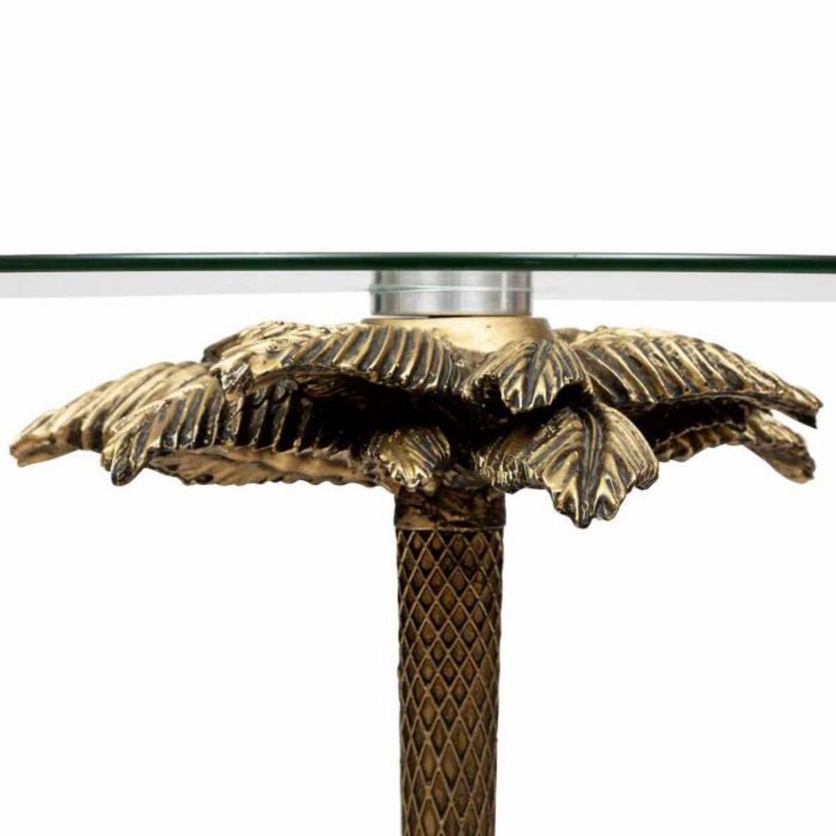 ATMOSPHERA Table d'Appoint Design  Wild Palm  51cm Or