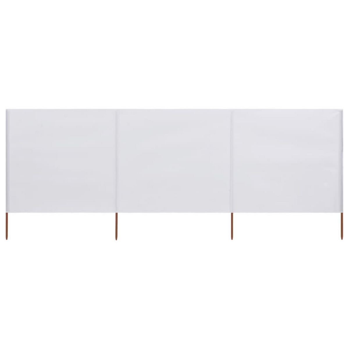 VIDAXL Paravent 3 panneaux Tissu 400 x 120 cm Blanc